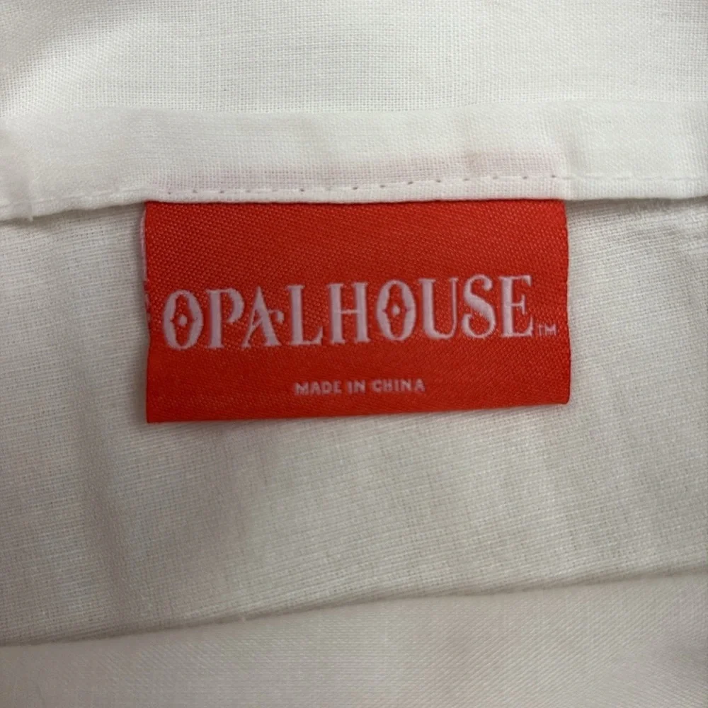 Opalhouse Diagonal Textured Standard Pillow Sham Boho Bedding White